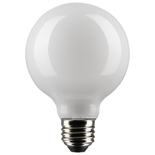 Satco S21239 6 Watt G25 LED; White; Medium base; 90 CRI; 3000K; 120 Volt