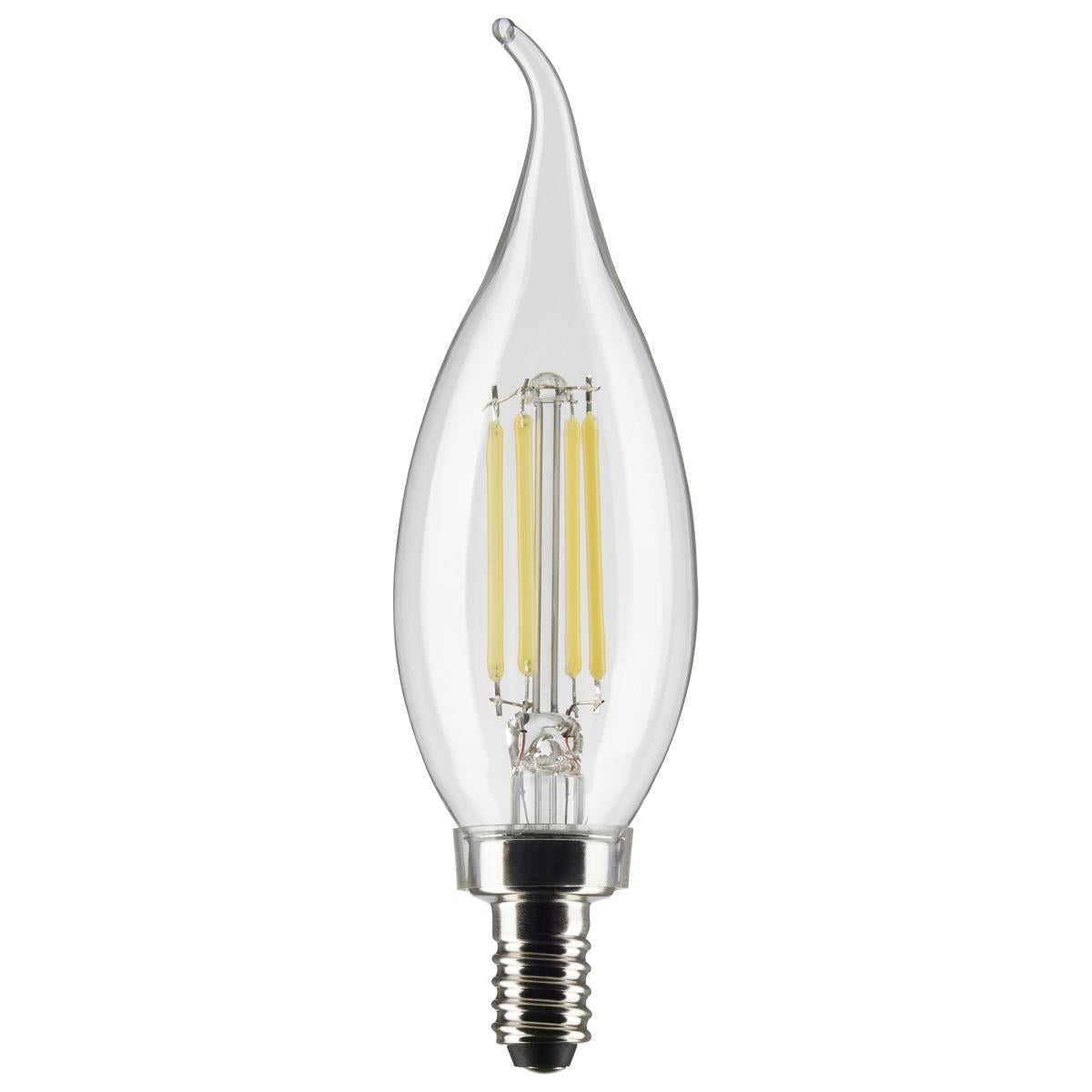Satco S21306 5.5 Watt CA11 LED; Clear; Candelabra base; 90 CRI; 4000K; 120 Volt