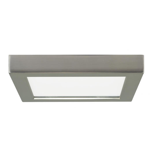 Replacement for Satco S21509 13.5 watt 7" Flush Mount LED Fixture 3000K Square Shape Brushed Nickel Finish 120 volts - NOW 62/1717