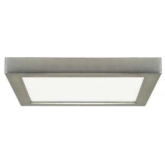 Replacement for Satco S21515 18.5 watt 9" Flush Mount LED Fixture 3000K Square Shape Brushed Nickel Finish 120 volts - NOW 62/1727