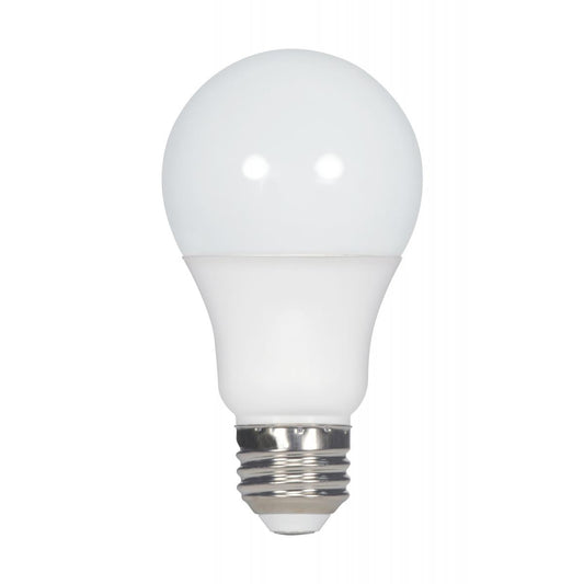 Satco S28558 5.5 Watt A19 LED Frosted 3000K Medium base 120 Volt 4-pack