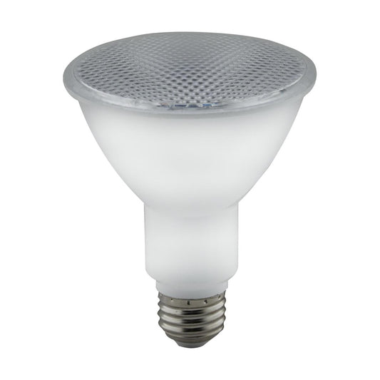 Satco S29189 8 Watt PAR30 LED Amber color 40 deg. Beam Angle Medium base 120 Volt Turtle Friendly