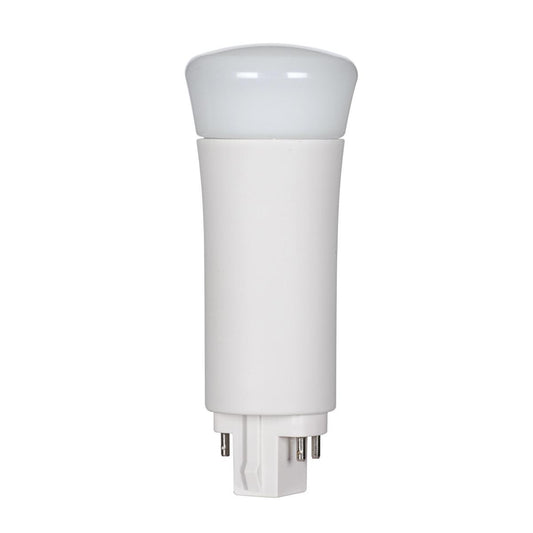 Satco S29859 9 Watt LED PL 4-Pin 3500K 1050 Lumens G24q base 50000 Average rated hours 120 Deg. Beam Angle Type A Ballast dependent