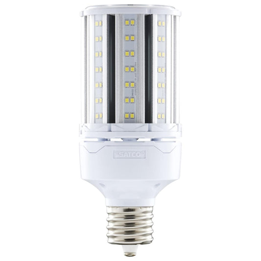 Satco S49393 45W/LED/HP/850/100-277V/EX39 45 Watt LED HID Replacement; 5000K; Extended Mogul base; Type B Ballast Bypass; Economy Hi-Pro