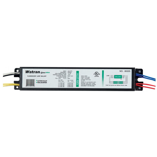Satco S5260 DB240MVRSN # of lamps: 2 T12 Rapid Start, Professional < 10% THD, Universal Voltage Ballast 120/277V