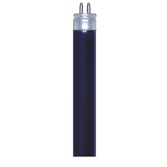 Satco S6406 F8T5/BLB 8 Watt T5 Black light Blue Fluorescent Miniature Bi Pin base