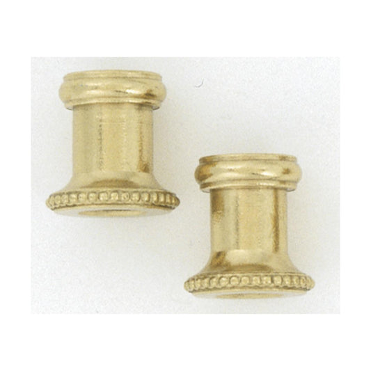 Satco S70-174 2 Brass Threaded Knurled Necks