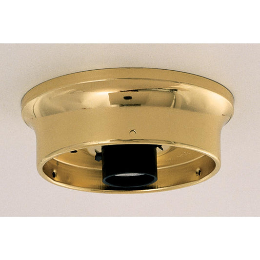 Satco S70-231 Wired Holder Brass Finish 4"