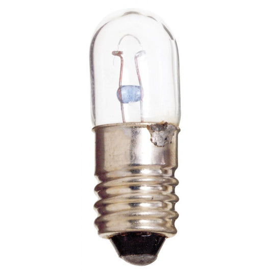Satco S7961 1487 2.8 Watt miniature T3 1/4 3000 Average rated hours Miniature Screw base 14 Volt