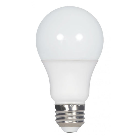 Satco S9663 9.5A19/220/LED/3K/230V/E27 9.5 Watt A19 LED Frosted 3000K European Medium base (E27) 220 deg. Beam Angle 230 Volt Non-Dimmable