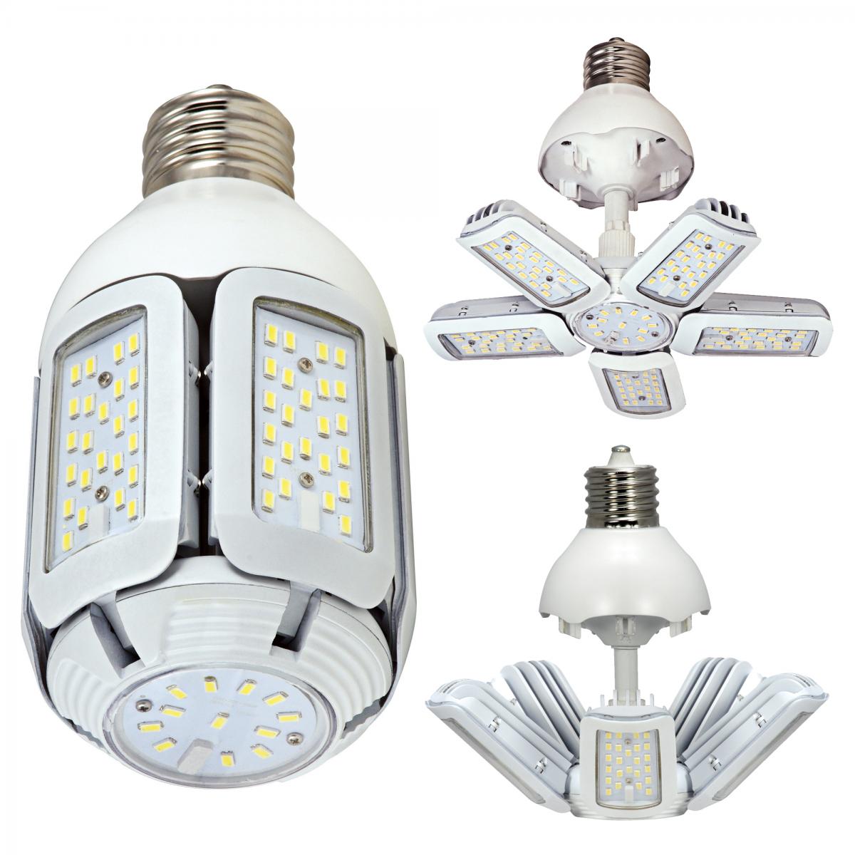 Replacement for Satco S9768 30W/LED/HID/MB/2700K/100-277V 30 Watt LED HID Replacement 2700K Medium base Adjustable beam angle 100-277 Volt