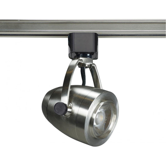 Satco TH415 1 Light - LED - 12W Track Head - Pinch back shape - Brushed Nickel - 24 Deg. Beam