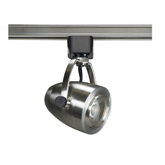 Satco TH417 1 Light - LED - 12W Track Head - Pinch back shape - Brushed Nickel - 36 Deg. Beam