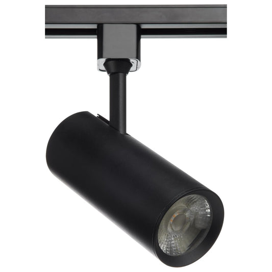 Satco TH612 20 Watt; LED Commercial Track Head; Black; Cylinder; 24 Degree Beam Angle