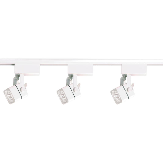 Satco TK310 3 Light - MR16 - Square Track Kit - 4 foot Track - Low Voltage - White