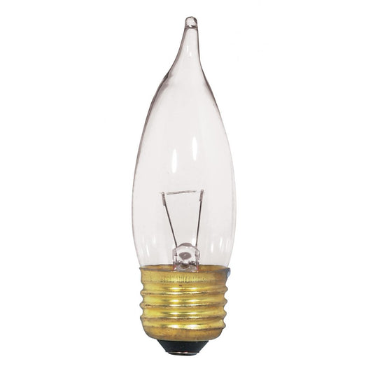 Satco S3869 25CA10/12V 25W 12V Incandescent  Medium E26